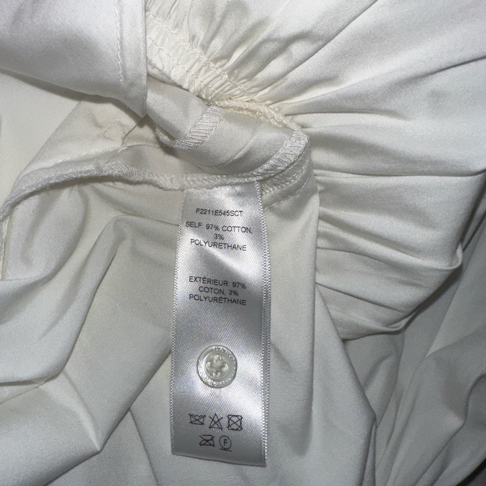 New Carolina Herrera Embroidered Midi Shirt Dress Size 8 - Picture 9 of 10